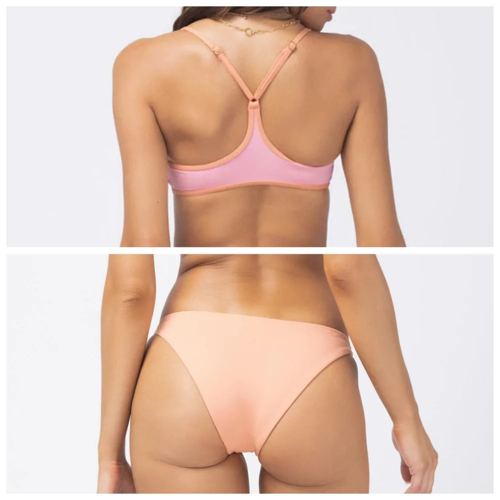 L*Space Pamela Bikini Top Crystal Pink Tangy